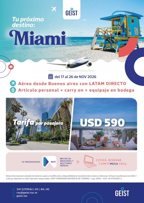 ✈️ MIAMI, tu pr�ximo destino!